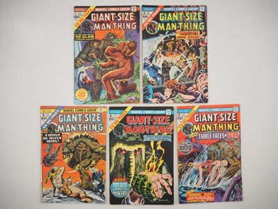 Lot 184 - GIANT-SIZE MAN-THING #1 to 5 (5 in Lot) -...