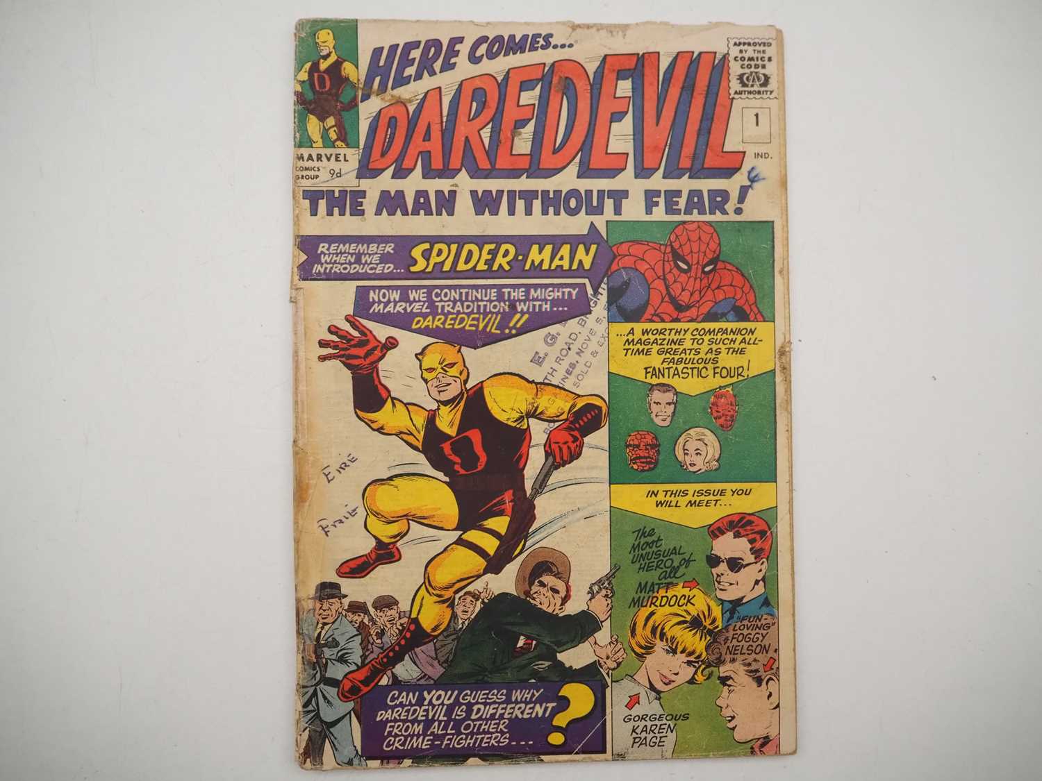 Lot 473 - DAREDEVIL #1 - (1964 - MARVEL - UK Price...