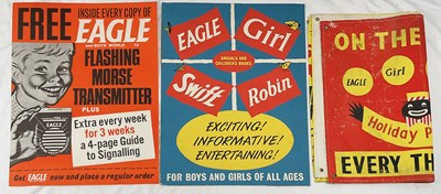 Lot 90 - EAGLE - 3 scarce Eagle comic book advertising...