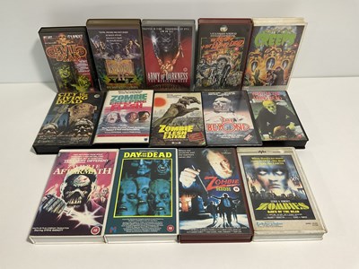 Lot 526 - ZOMBIES - A collection of zombie films on VHS...