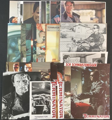 Lot 447 - TERMINATOR (1984) A set of 8 US mini lobby...