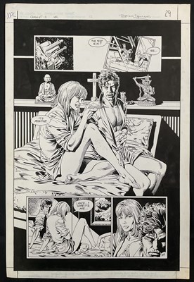 Lot 405 - BRIAN BOLLAND - A page of original comic book...