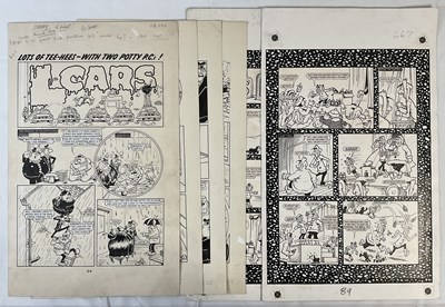 Lot 422 - SPARKY - 6 pages of original comic book art...