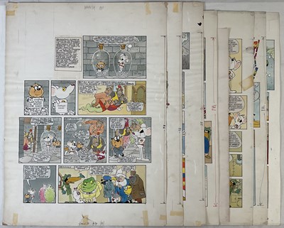 Lot 415 - DANGER MOUSE - 8 pages of original comic book...