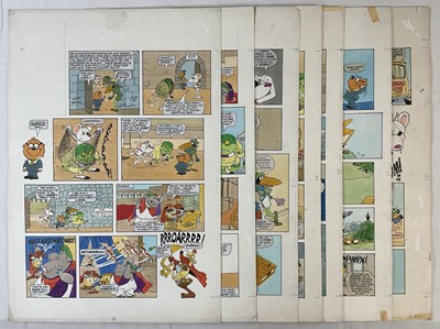 Lot 416 - DANGER MOUSE - 8 pages of original comic book...