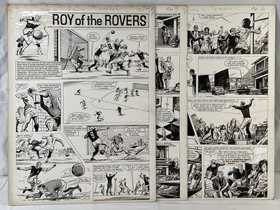 Lot 417 - ROY OF THE ROVERS - Three pages of original...