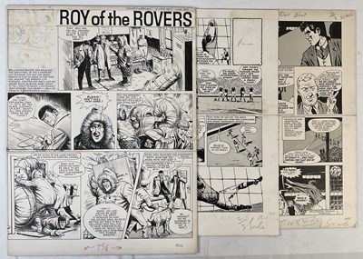 Lot 418 - ROY OF THE ROVERS - Three pages of original...