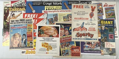 Lot 136 - A selection comic book advertising posters...