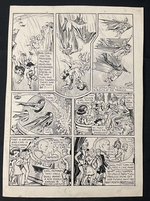 Lot 428 - MERRY MAKER (1946) Original comic book art...