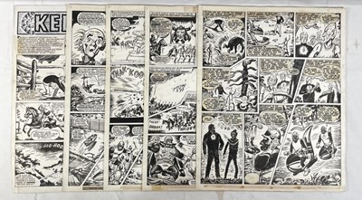 Lot 429 - KELLY’S EYE - 5 pages of original comic book...