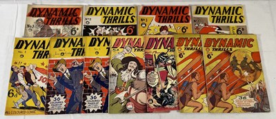 Lot 232 - DYNAMIC THRILLS #1-5, 6 x 2, 8, 10 x 2 (1951,...