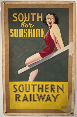 Lot 447 - FRANK BELLAMY - Southern Railway Poster...