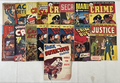 Lot 270 - A collection of crime comics including British...