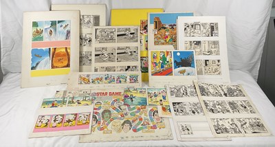 Lot 440 - A collection of original comic book art for...