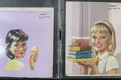 Lot 170 - A portfolio of painted comic book covers by...