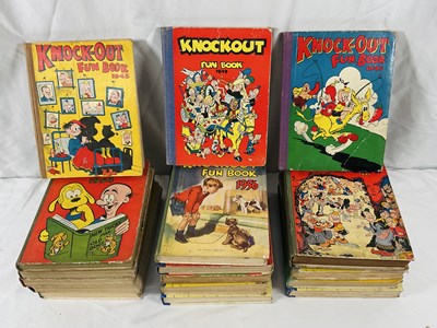 Lot 274 - KNOCKOUT FUN BOOK - 17 hardback annuals...