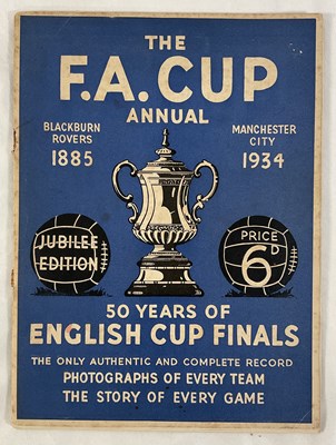 Lot 202 - FA CUP ANNUAL 1934, celebrating 50 years of...