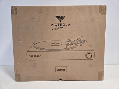 Lot 403 - A VICTROLA STREAM CARBON vinyl record player...