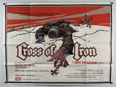 Lot 281 - CROSS OF IRON (1975) UK Quad film poster, folded