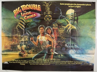 Lot 132 - BIG TROUBLE IN LITTLE CHINA (1986) UK quad...