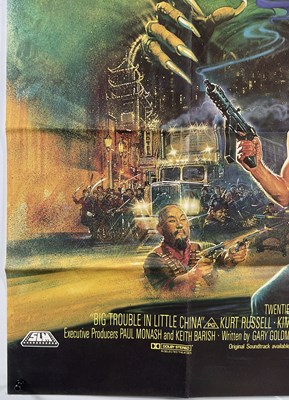 Lot 132 - BIG TROUBLE IN LITTLE CHINA (1986) UK quad...