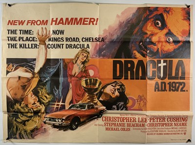 Lot 397 - DRACULA A.D. 1972 (1972) UK Quad film poster,...