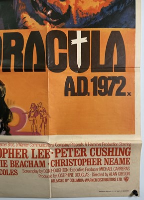 Lot 397 - DRACULA A.D. 1972 (1972) UK Quad film poster,...
