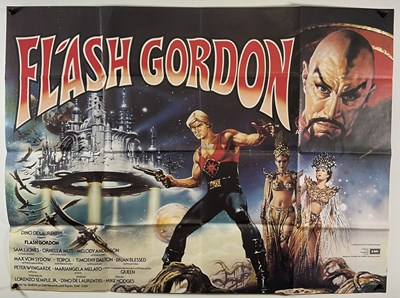 Lot 490 - FLASH GORDON (1980) UK Quad film poster,...