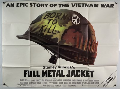 Lot 287 - FULL METAL JACKET (1987) UK Quad film poster,...