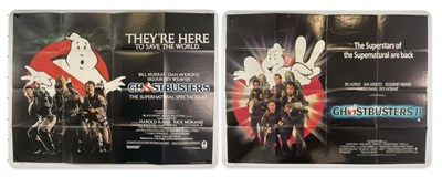 Lot 359 - GHOSTBUSTERS (1984) UK Quad film poster and...
