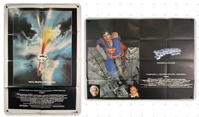 Lot 319 - SUPERMAN (1978) A UK Quad film poster together...