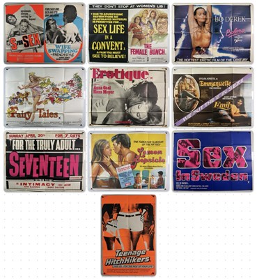 Lot 233 - A group of 10 sexploitation / sex comedy UK...