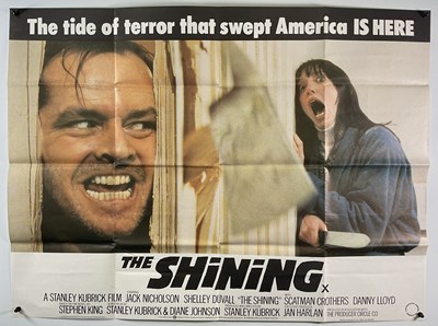 Lot 392 - THE SHINING (1980) UK Quad film poster, horror...