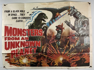 Lot 199 - MONSTERS FROM AN UNKNOWN PLANET (1975) UK Quad...