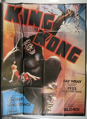 Lot 200 - KING KONG (1938) French grande film poster...