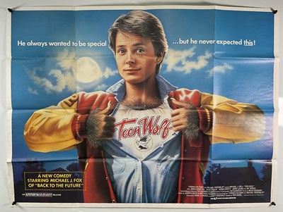 Lot 356 - TEEN WOLF (1985) UK Quad horror comedy film...