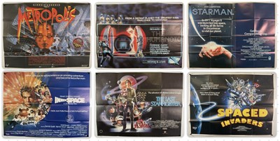 Lot 492 - A group of sci-fi film posters comprising...