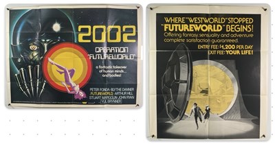 Lot 463 - FUTUREWORLD (1976) UK Quad and US one sheet...