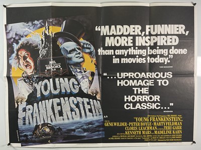 Lot 131 - YOUNG FRANKENSTEIN (1974) UK Quad film poster...