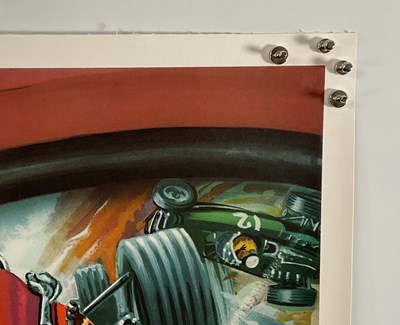 Lot 325 - GRAND PRIX (1966) UK Quad film poster, Helmet...