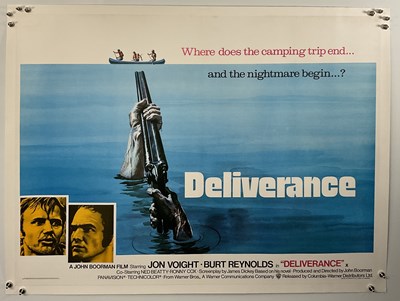 Lot 90 - DELIVERANCE (1972) UK Quad film poster,...