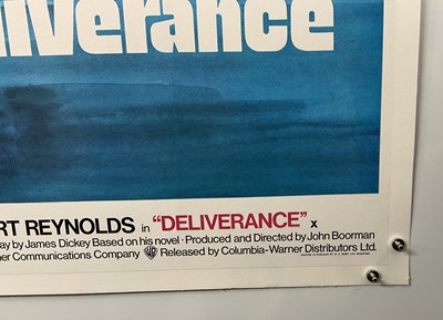 Lot 90 - DELIVERANCE (1972) UK Quad film poster,...