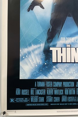 Lot 398 - THE THING (1982) US one sheet, John Carpenter...