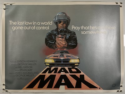 Lot 20 - MAD MAX (1979) UK Quad Film Poster, dystopian...