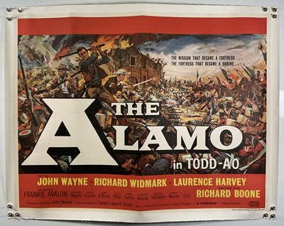 Lot 267 - THE ALAMO (1960) UK Quad film poster, classic...
