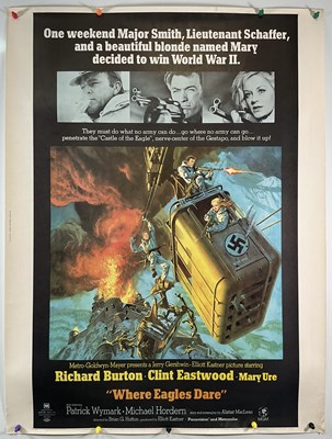 Lot 299 - WHERE EAGLE’S DARE (1968) US 30” x 40” film...