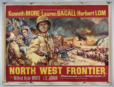 Lot 292 - NORTH WEST FRONTIER (1959) UK Quad film poster,...