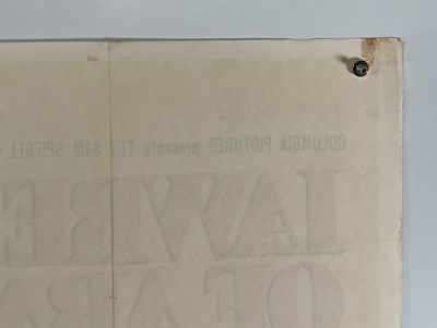 Lot 304 - LAWRENCE OF ARABIA (1962) UK Quad film poster,...