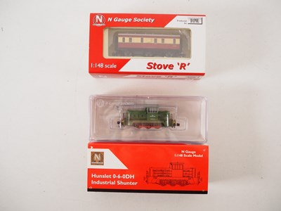 Lot 2 - N GAUGE SOCIETY - An N gauge Hunslet diesel...