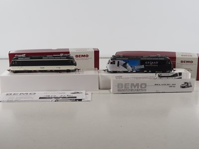 Lot 15 - BEMO HOm narrow gauge electric locomotives,...